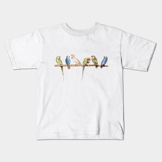 Bird Lover Kids T-Shirt by iconicole